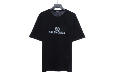 Balenciaga double B mosaic print T-Shirts 1 01