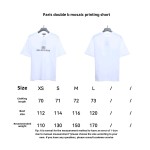  Balenciage double B mosaic print T-Shirts 2