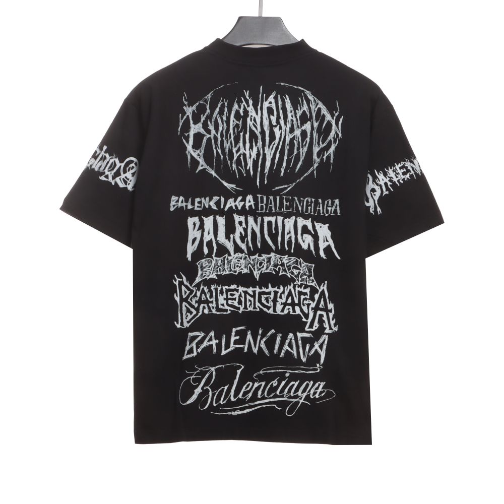 Balenciaga Dragon Year Limited Edition Graffiti Letter T-Shirts 1