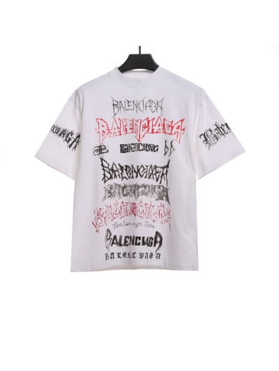 Balenciaga Dragon Year Limited Edition Graffiti Letter T-Shirts 2 01