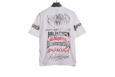 Balenciaga Dragon Year Limited Edition Graffiti Letter T-Shirts 2 02