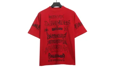 Balenciaga Dragon Year Limited Edition Graffiti Letter T-Shirts 3 01