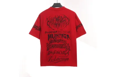 Balenciaga Dragon Year Limited Edition Graffiti Letter T-Shirts 3 02
