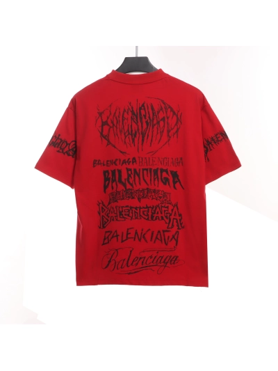 Balenciaga Dragon Year Limited Edition Graffiti Letter T-Shirts 3 02