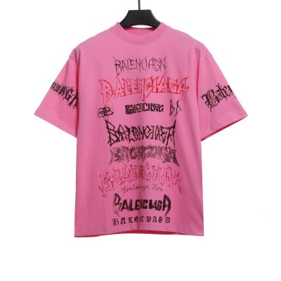  Balenciage Dragon Year Limited Edition Graffiti Letters T-Shirts 4 01
