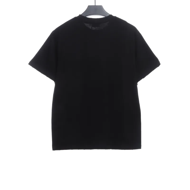  Balenciage embroidered letter worn T-Shirts 2