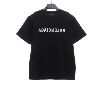  Balenciage embroidered letter worn T-Shirts 2 01