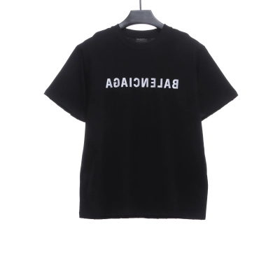 balenciaga embroidered letter worn T-Shirts 2 01