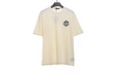 Balenciaga embroidered scissors wheat ear LOGO T-Shirts 01