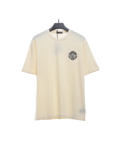 Balenciaga embroidered scissors wheat ear LOGO T-Shirts 01