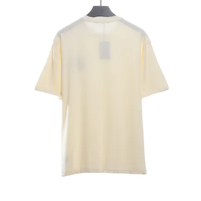 Balenciaga embroidered scissors wheat ear LOGO T-Shirts 02