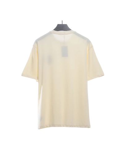 Balenciaga embroidered scissors wheat ear LOGO T-Shirts 02