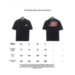 Balenciaga flame letter T-Shirts 2