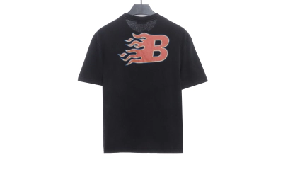 Balenciaga flame letter T-Shirts 2 02