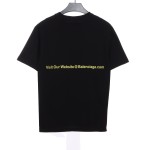  Balenciage front and back cola blue and purple graffiti print T-Shirts