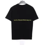 Balenciaga front and back cola blue and purple graffiti print T-Shirts