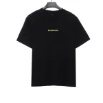 Balenciaga front and back cola blue and purple graffiti print T-Shirts