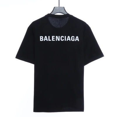 balenciaga front and back letter print T-Shirts 1 02