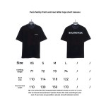 Balenciage front and back letter print T-Shirts 1