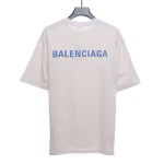  Balenciage front and back letter print T-Shirts 2