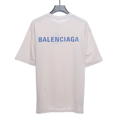 balenciaga front and back letter print T-Shirts 2 02