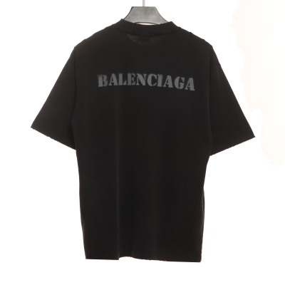  Balenciage fuzzy LOGO T-Shirts 1 02