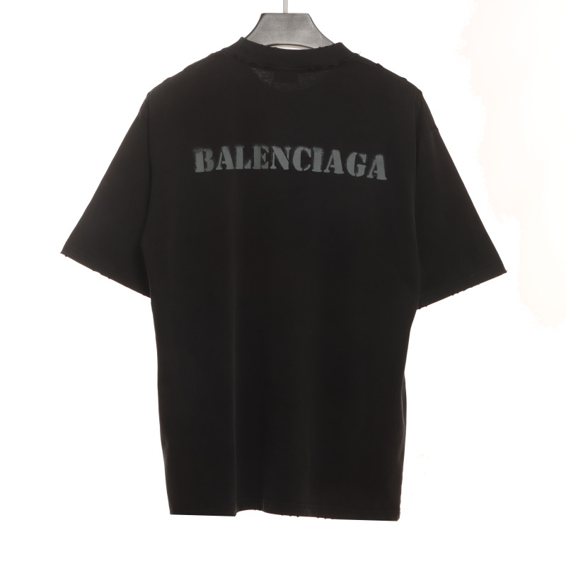  Balenciage fuzzy LOGO T-Shirts 1
