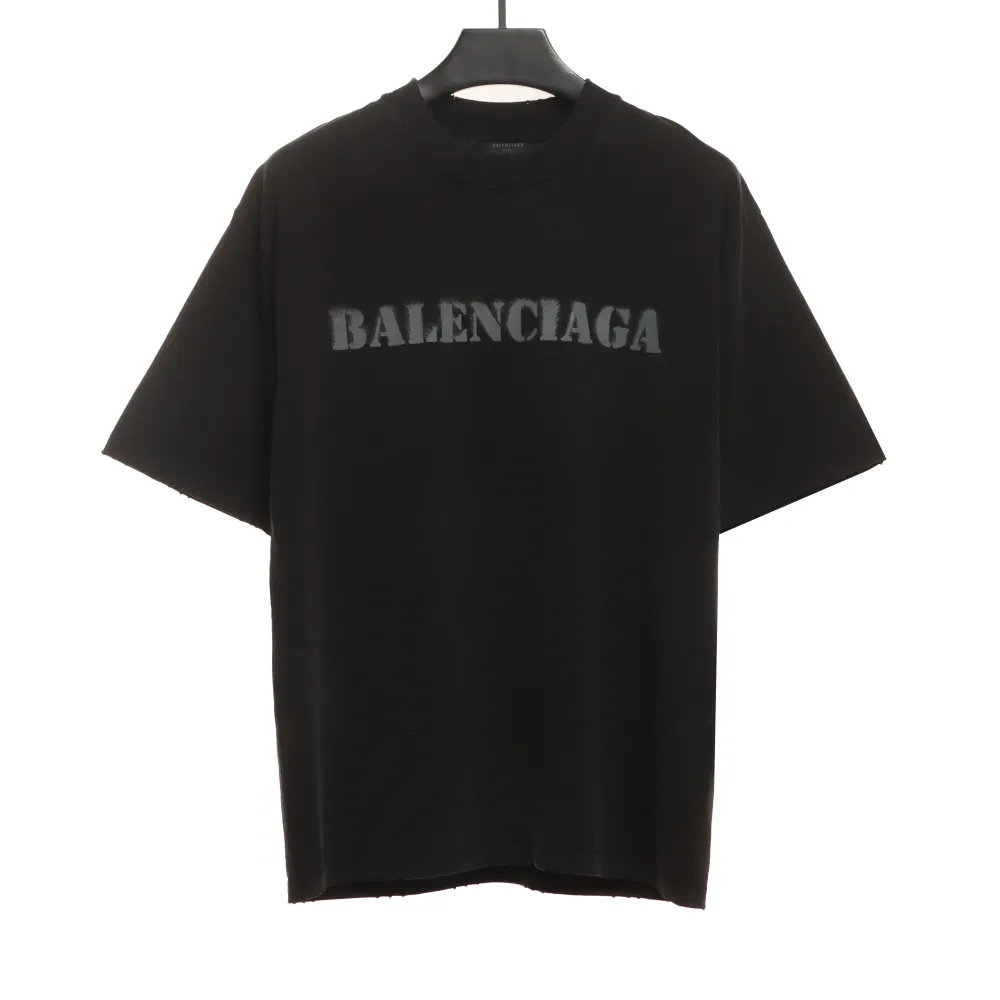  Balenciage fuzzy LOGO T-Shirts 1