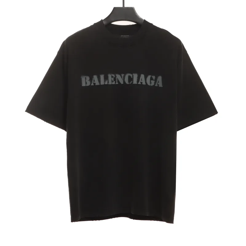  Balenciage fuzzy LOGO T-Shirts 1