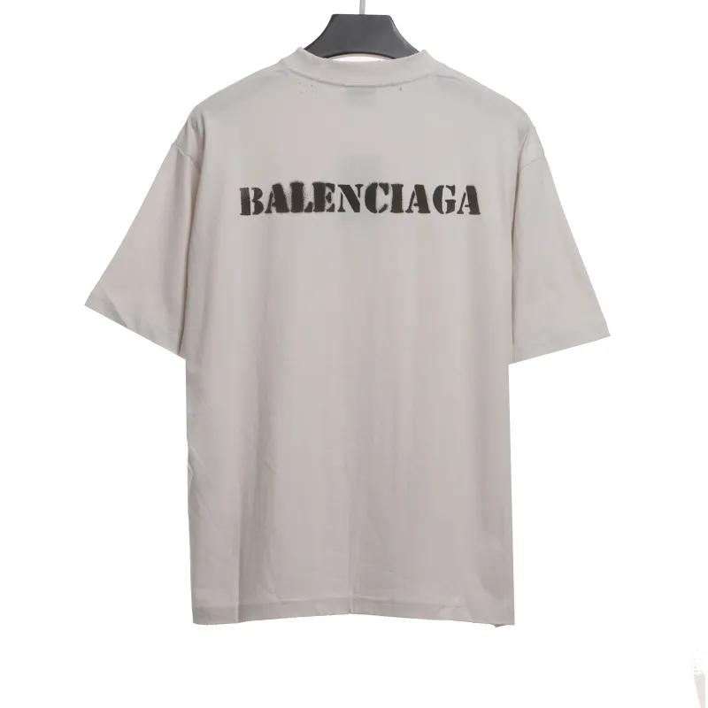  Balenciage fuzzy LOGO T-Shirts 2