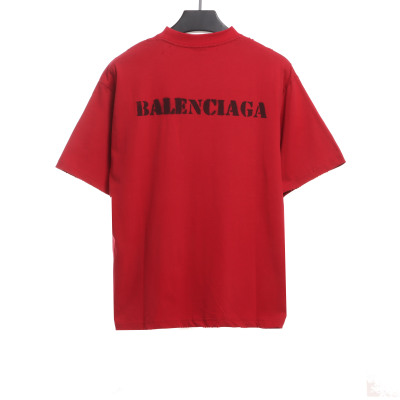  Balenciage fuzzy LOGO T-Shirts 3 02