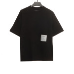  Balenciage Hem Signature Sticker T-Shirts Black