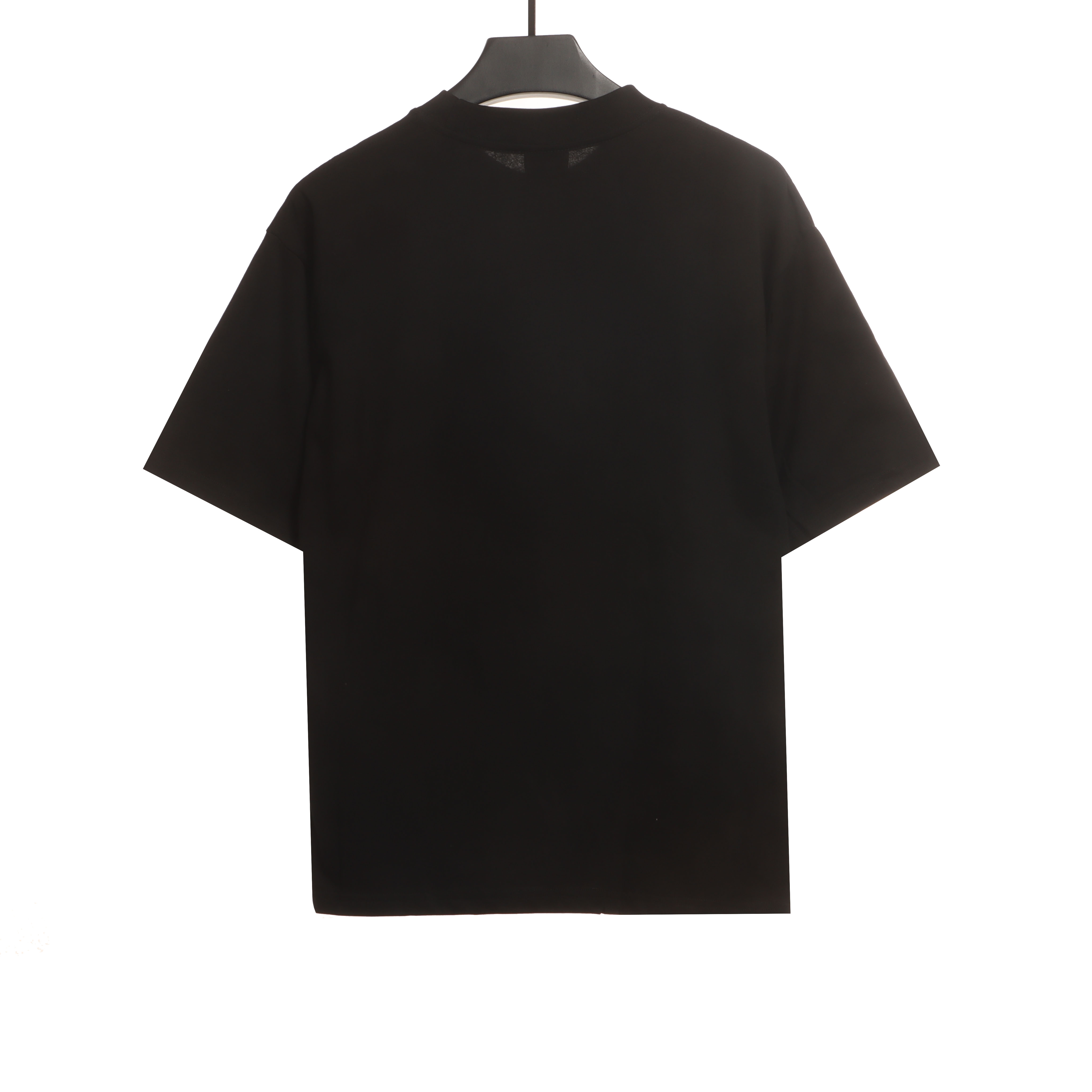 Balenciaga Hem Signature Sticker T-Shirts Black