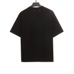  Balenciage Hem Signature Sticker T-Shirts Black