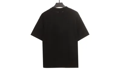 Balenciaga Hem Signature Sticker T-Shirts Black 02