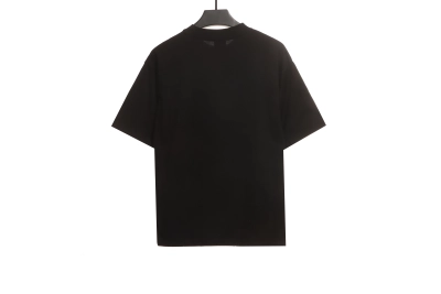 Balenciaga Hem Signature Sticker T-Shirts Black 02