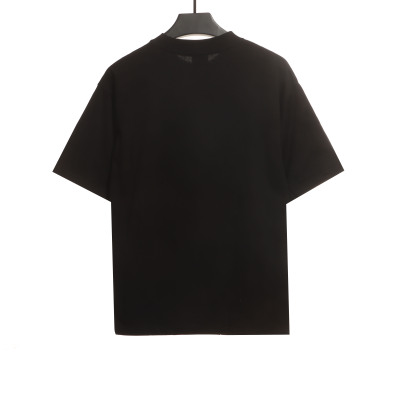  Balenciage Hem Signature Sticker T-Shirts Black 02