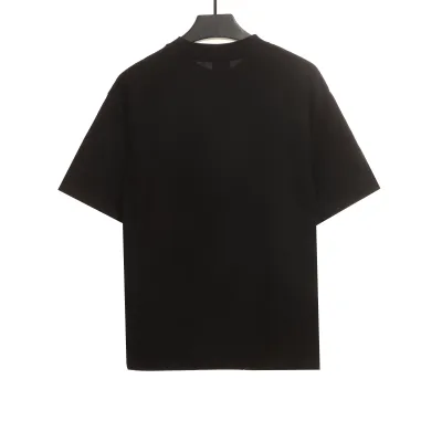  Balenciage Hem Signature Sticker T-Shirts Black 02