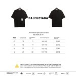  Balenciage Hem Signature Sticker T-Shirts Black