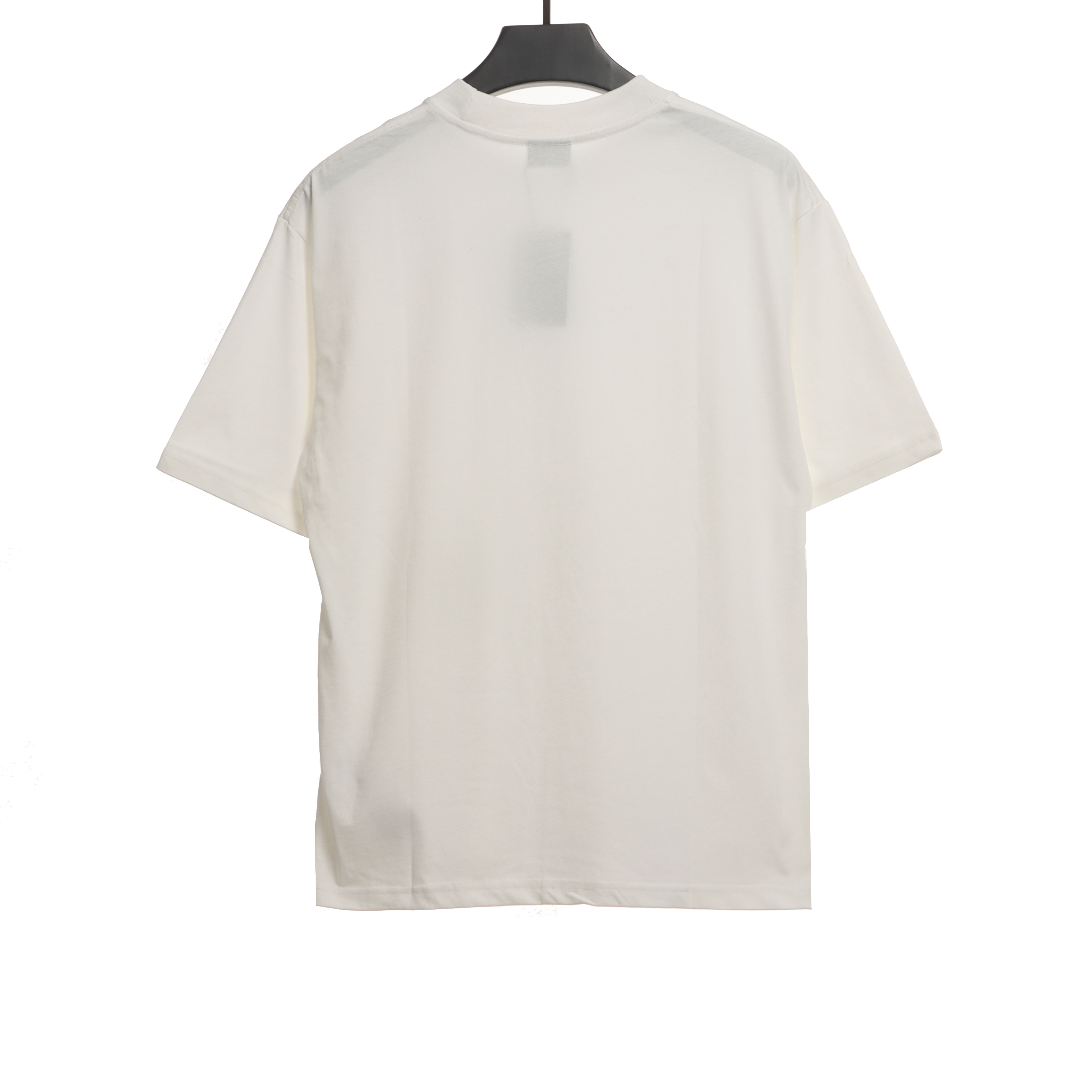 Balenciaga Hem Signature Sticker T-Shirts White