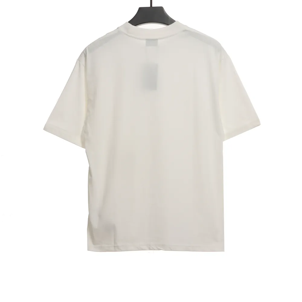 Balenciage Hem Signature Sticker T-Shirts White