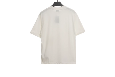 Balenciaga Hem Signature Sticker T-Shirts White 02