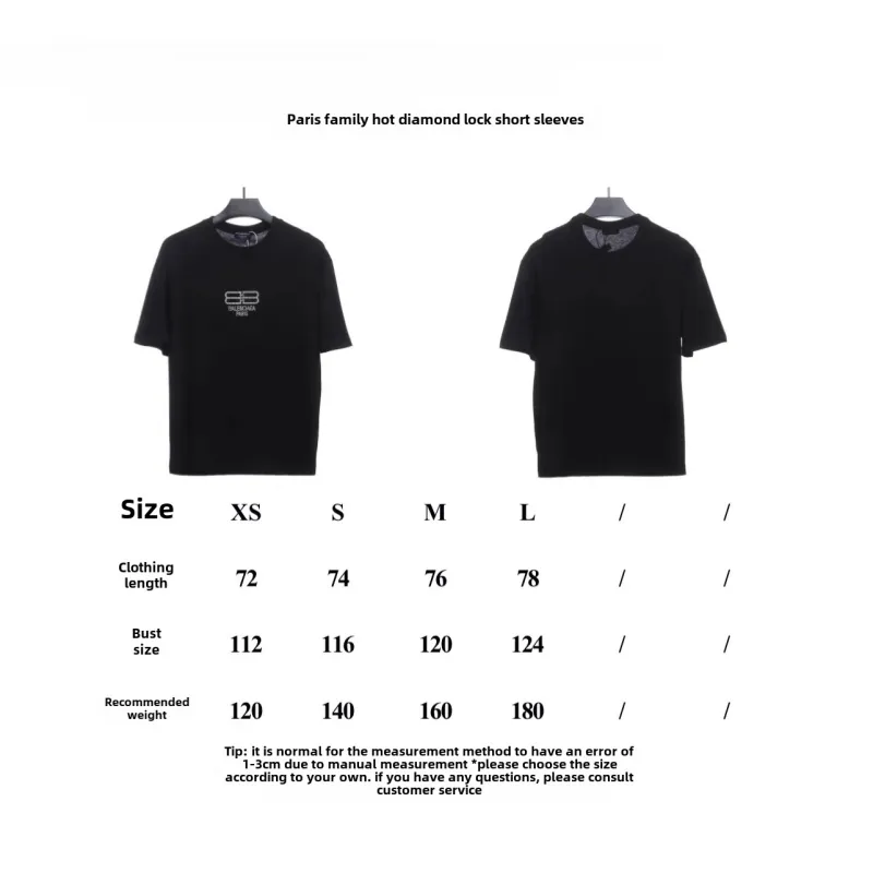  Balenciage hot diamond lock T-Shirts