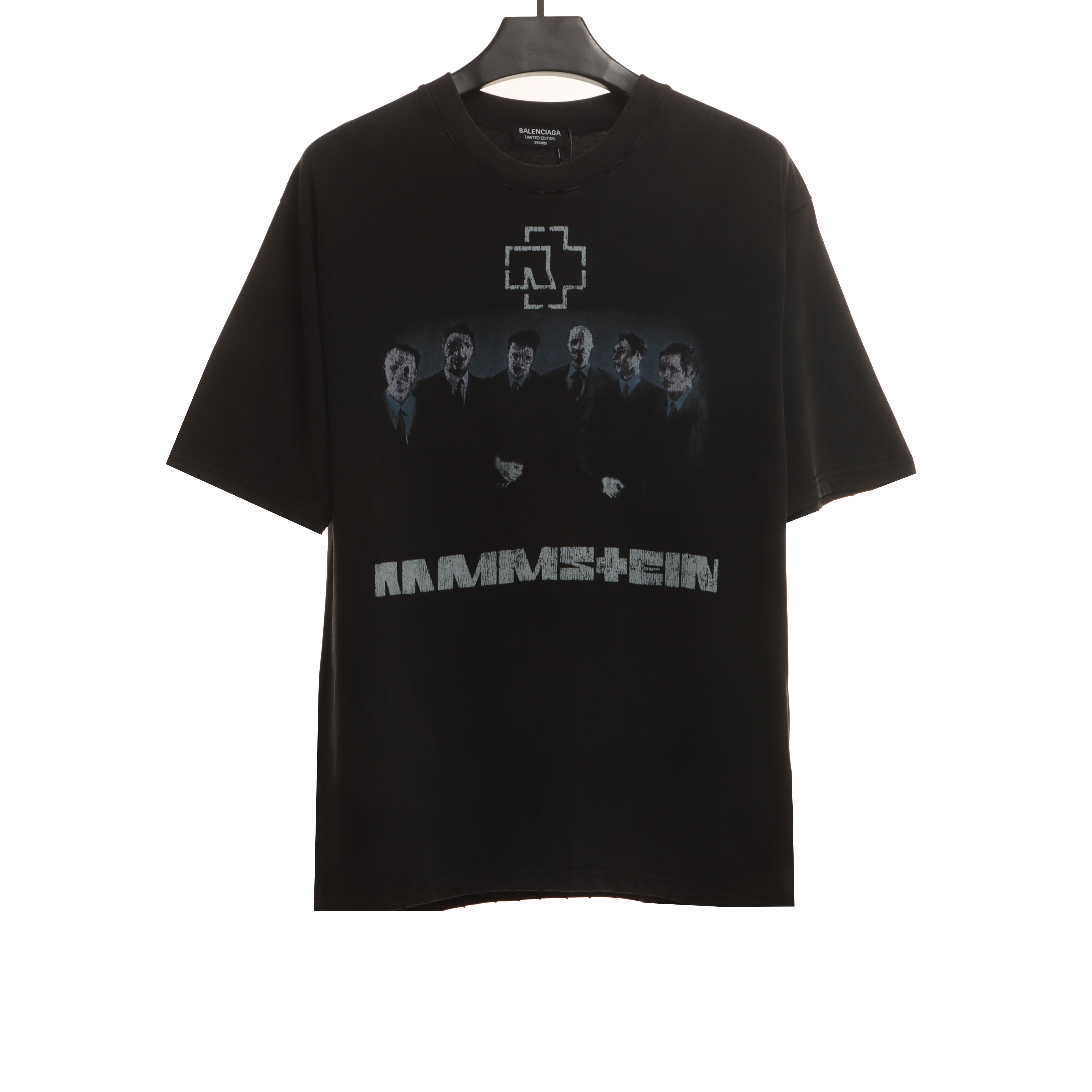 Balenciaga Joint German Tank Portrait Band T-Shirts