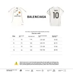  Balenciage joint Manchester United football embroidered T-Shirts White