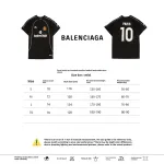  Balenciage joint Manchester United football embroidered T-Shirts Black