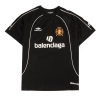 Balenciaga joint Manchester United football embroidered T-Shirts Black
