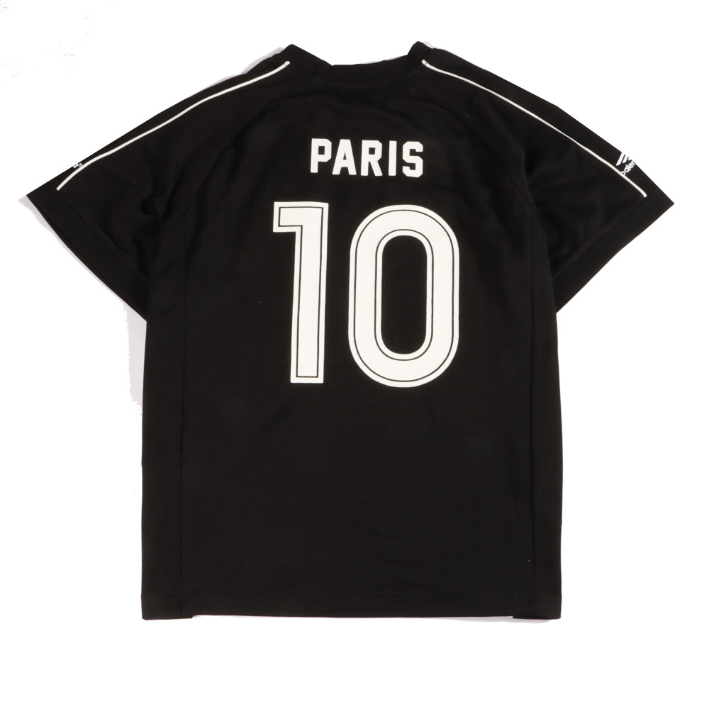  Balenciage joint Manchester United football embroidered T-Shirts Black