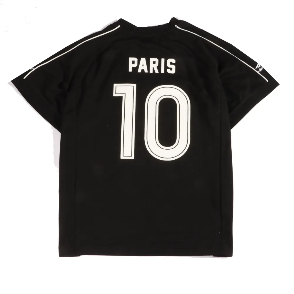  Balenciage joint Manchester United football embroidered T-Shirts Black