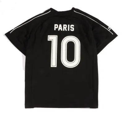 Balenciage joint Manchester United football embroidered T-Shirts Black 02